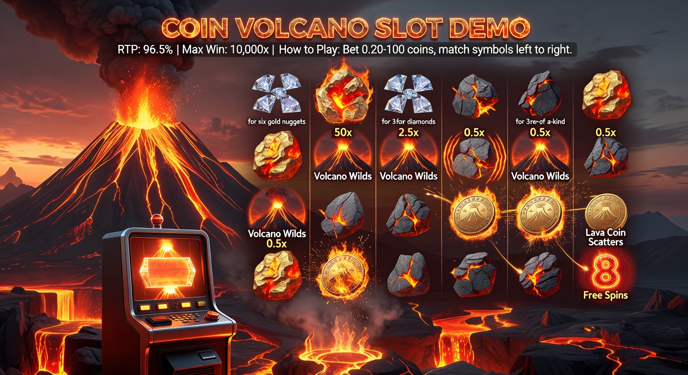 Coin Volcano Slot Demo — Honest Review, RTP & Volatility