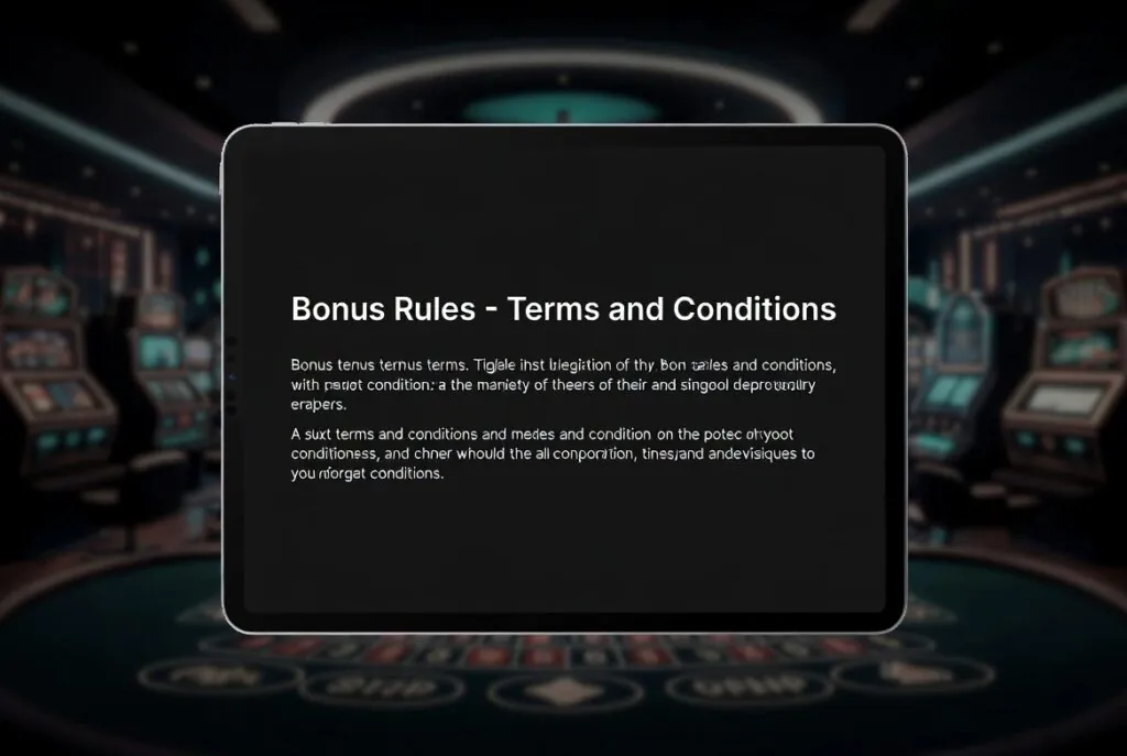 Bonus Rules – Terms and Conditions