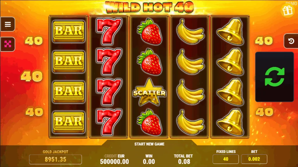 Wild Hot 40 slot game screenshot