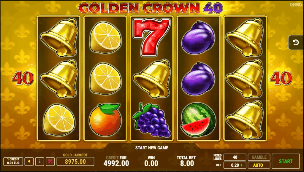 Golden Crown slot game screenshot