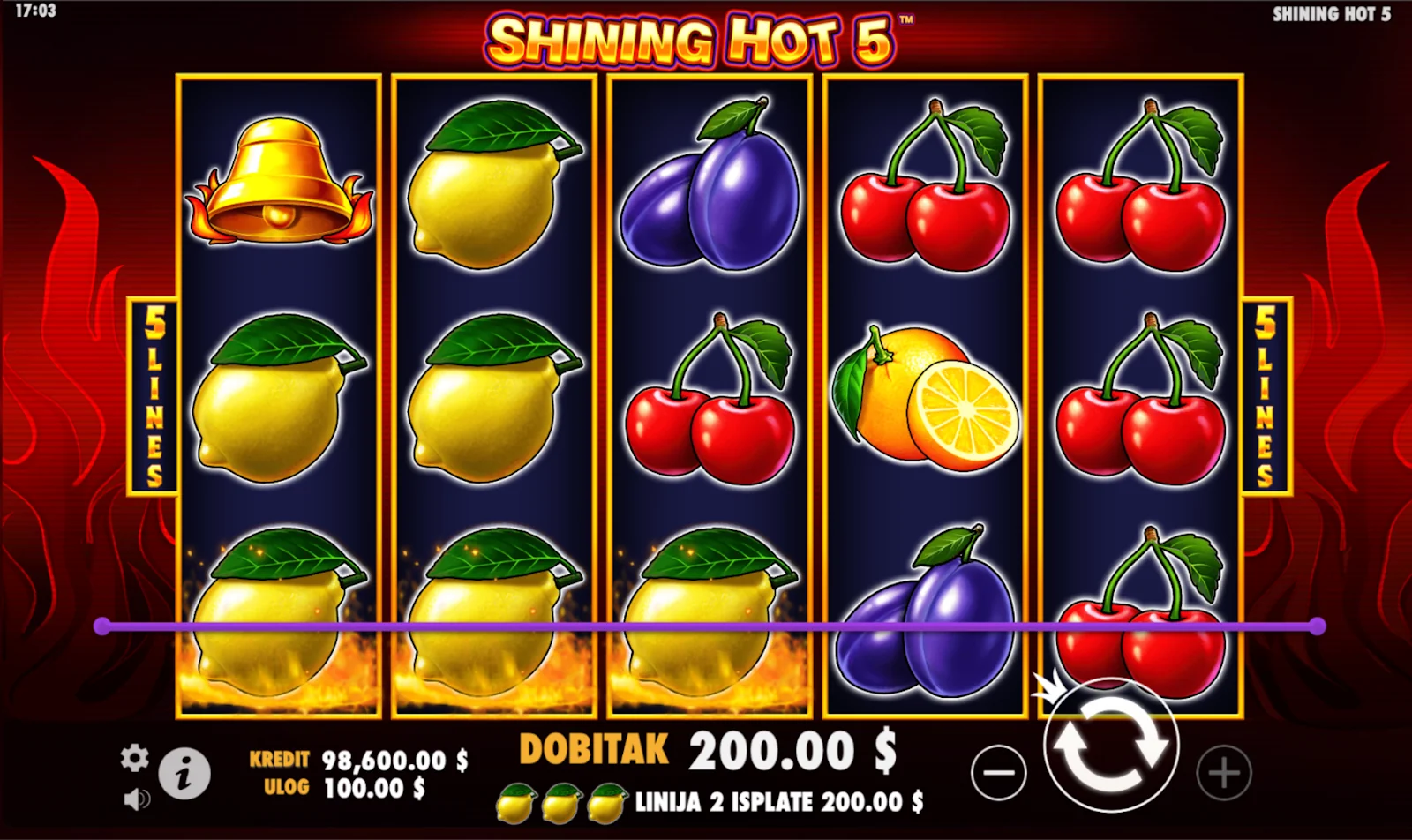 Shining Hot 5 slot game
