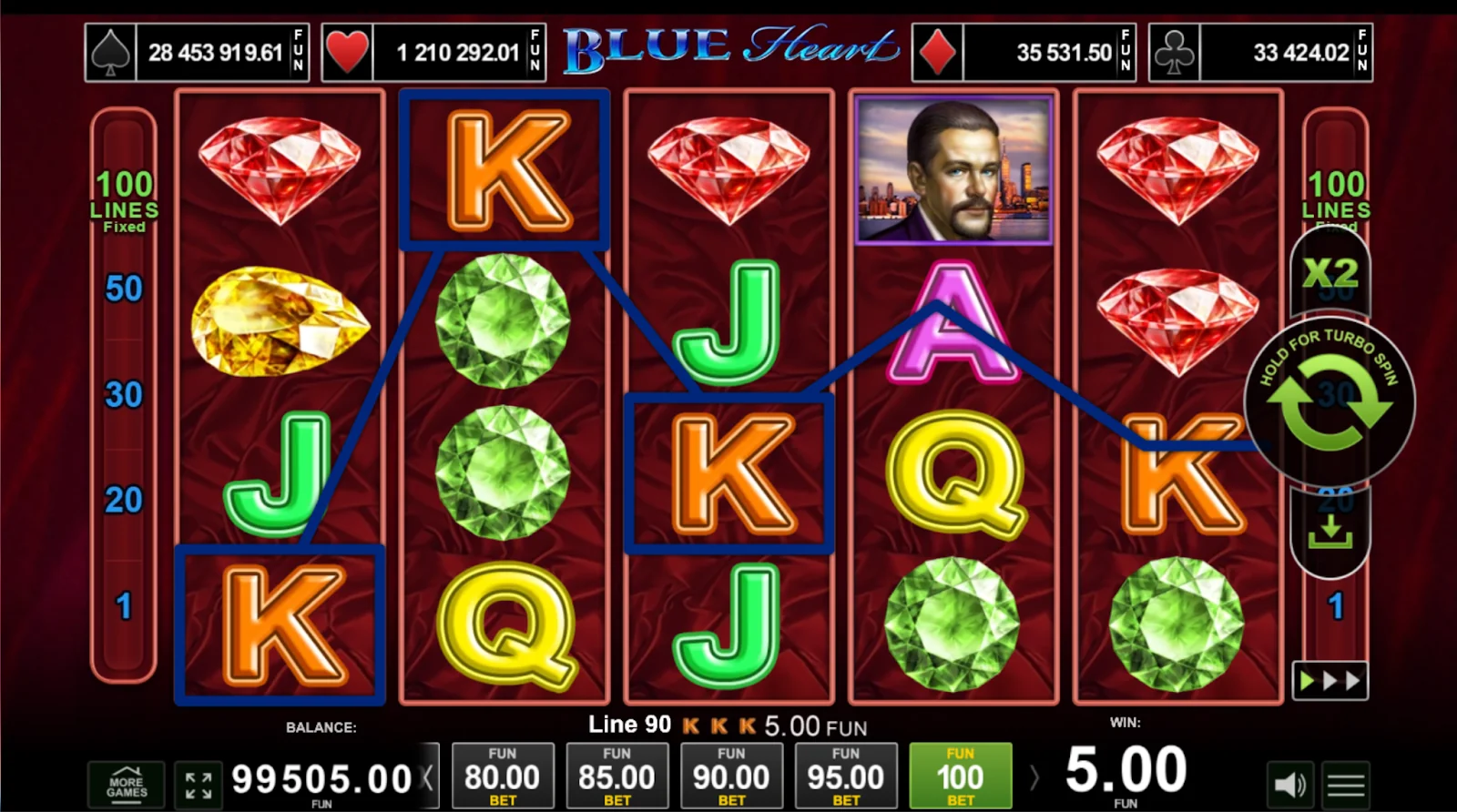Blue Heart slot game