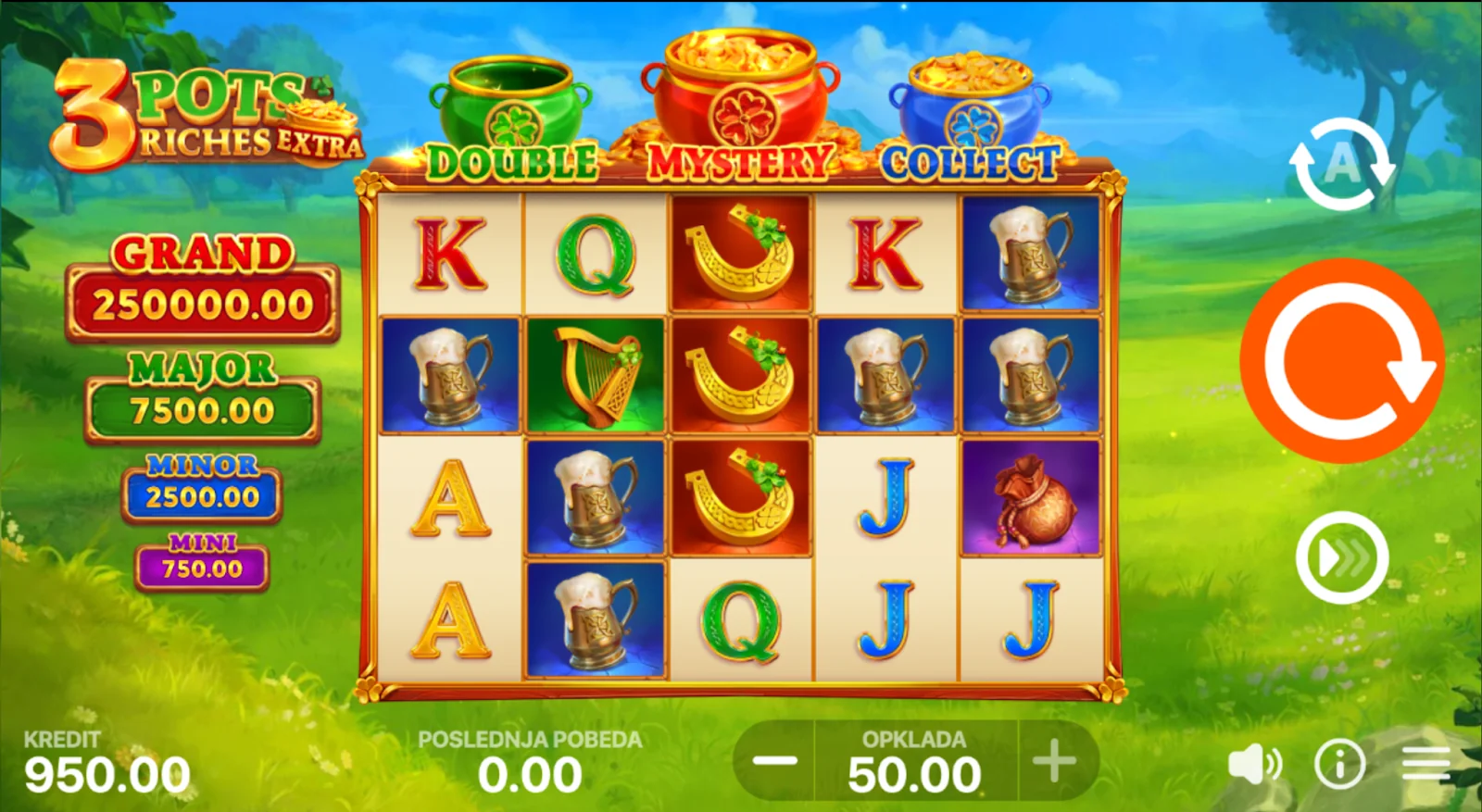 3 Pots Riches Extra slot game