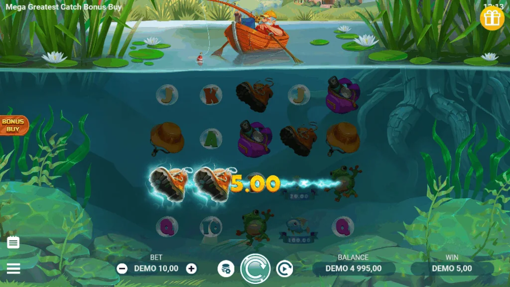 Mega Greatest Catch slot features and rtp