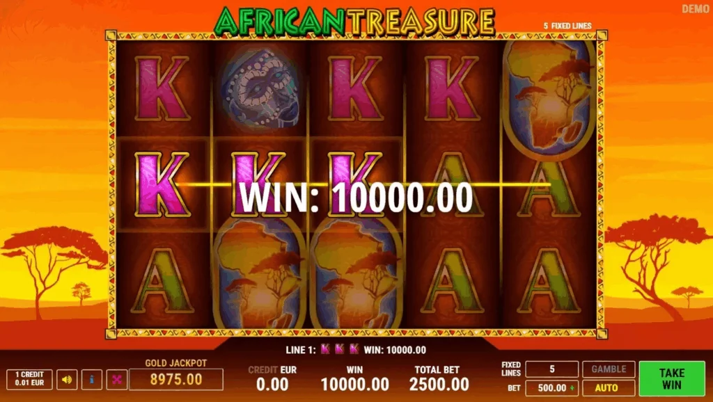 African Treasure demo gameplay