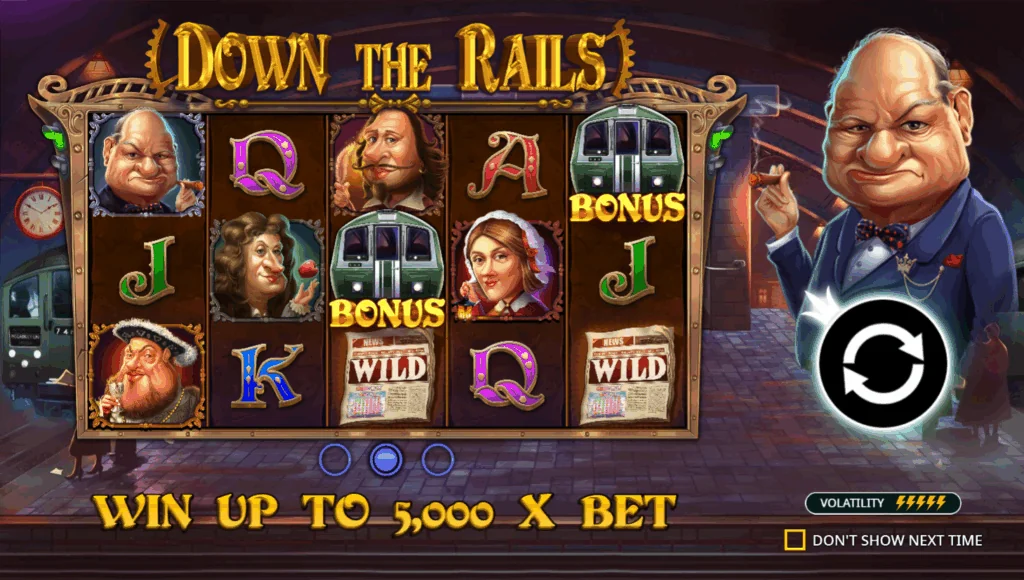 Down the Rails slot game screenshot