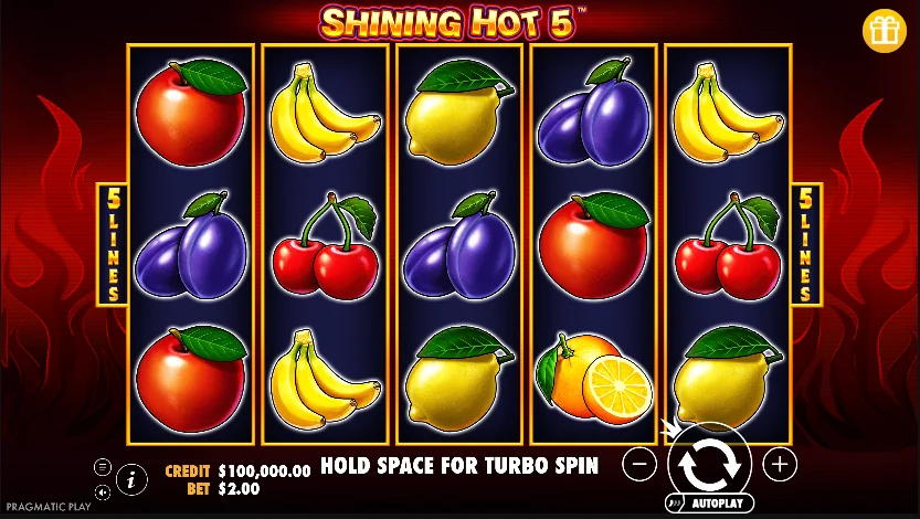 Shining Hot 5 slot game screenshot
