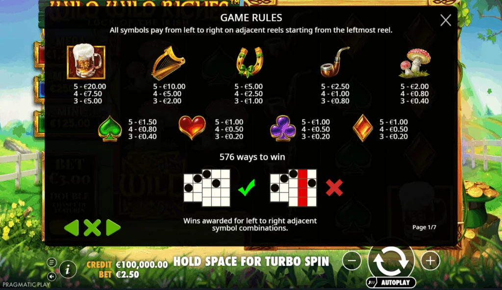 how to play Wild Wild Riches slot game