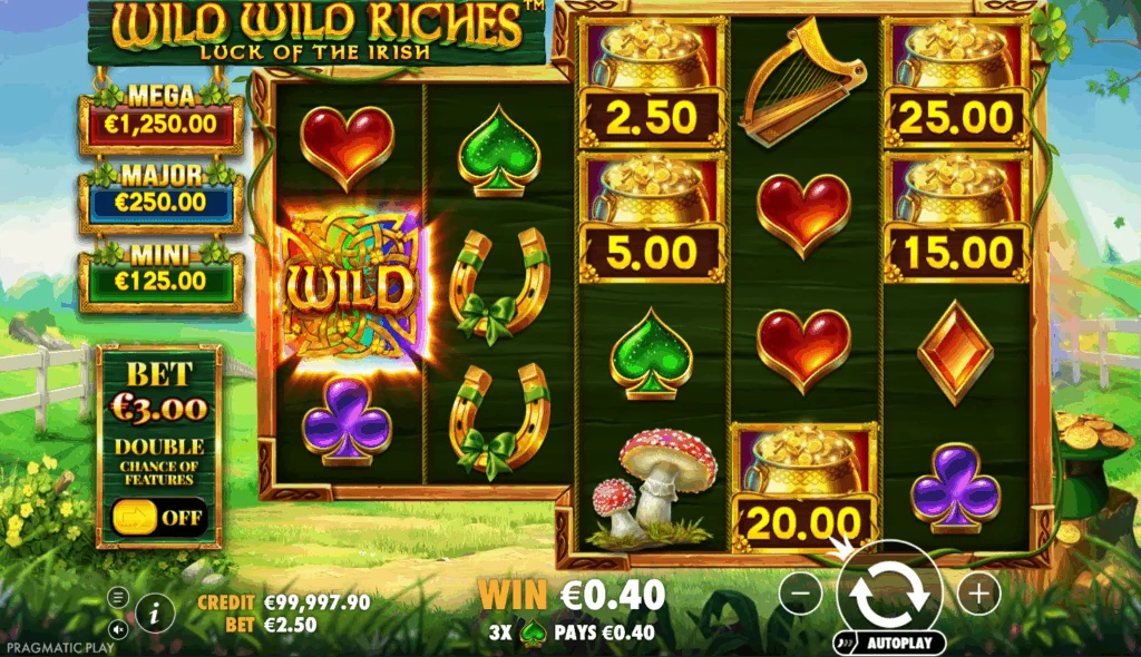 Wild Wild Riches slot features and rtp