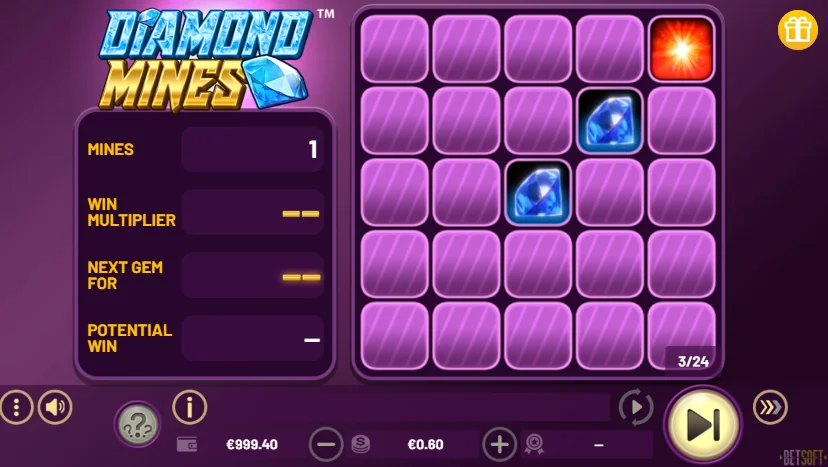 Diamond Mines demo gameplay how to play