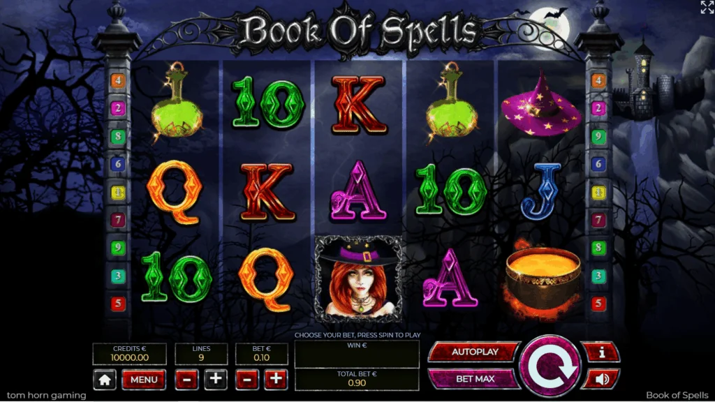 Book Of Spells slot game screenshot