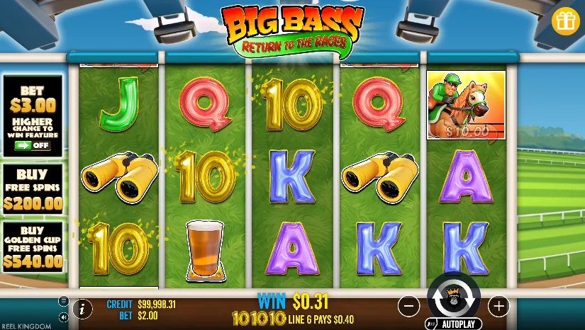 Big Bass Return to the Races demo gameplay how to play