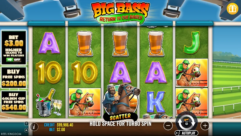 Big Bass Return to the Races slot game