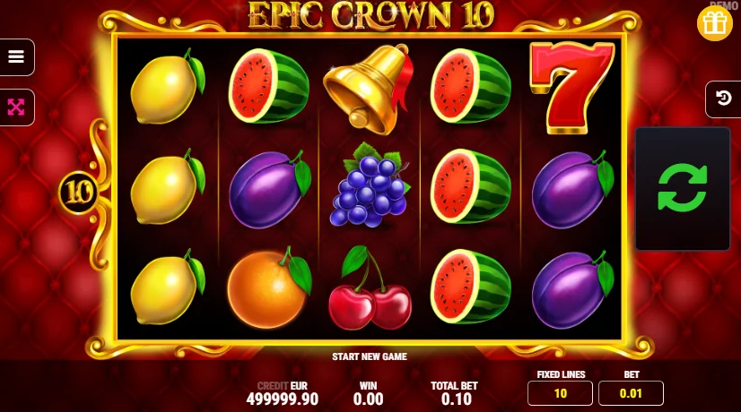 Epic Crown 10 slot game screenshot