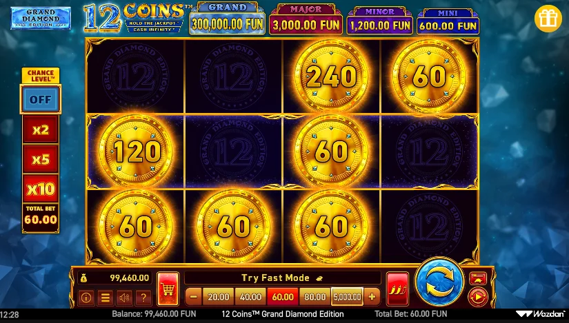 12 Coins Grand Diamond Edition demo gameplay how to play