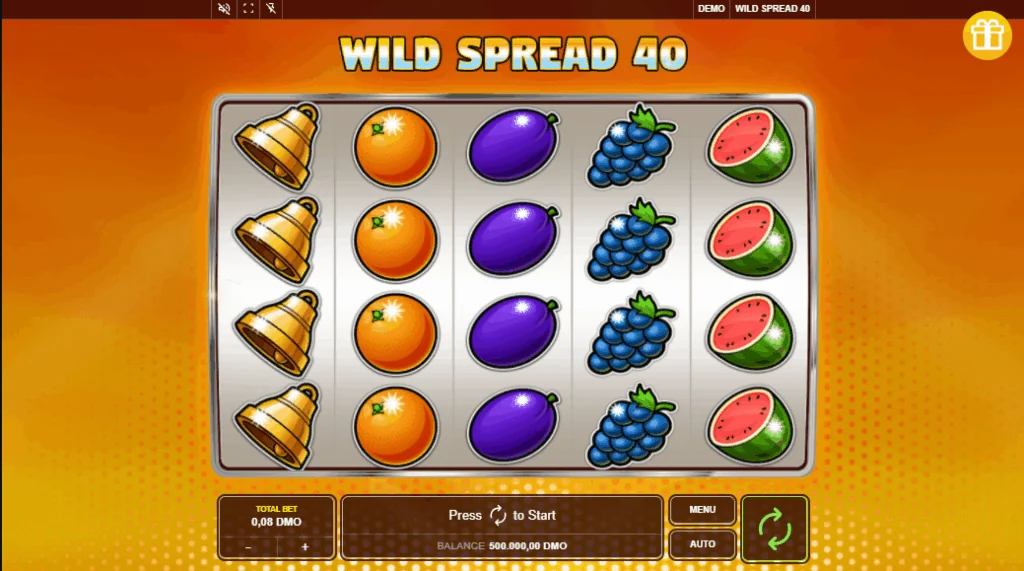 Wild Spread 40 demo gameplay