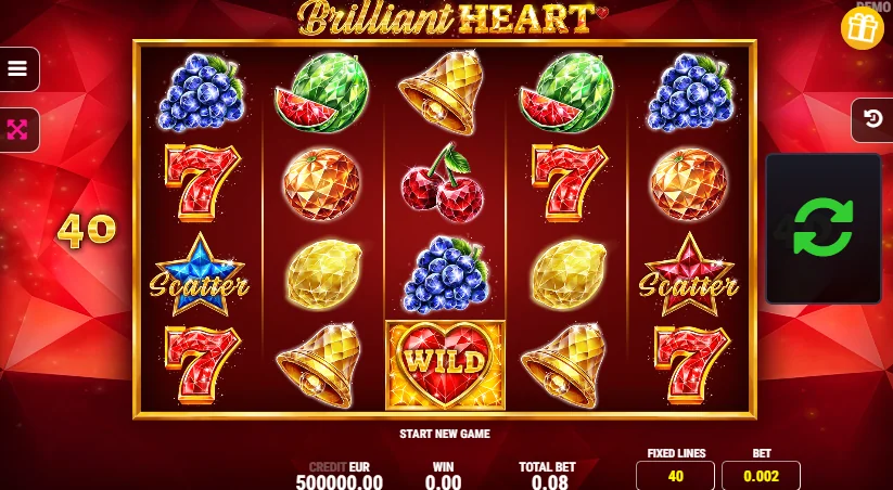 Brilliant Heart slot game screenshot