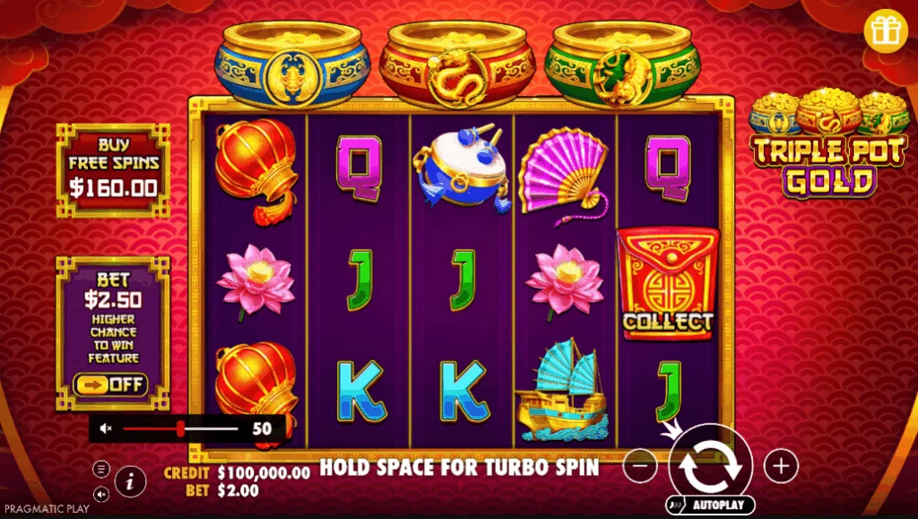 Triple Pot Gold demo gameplay