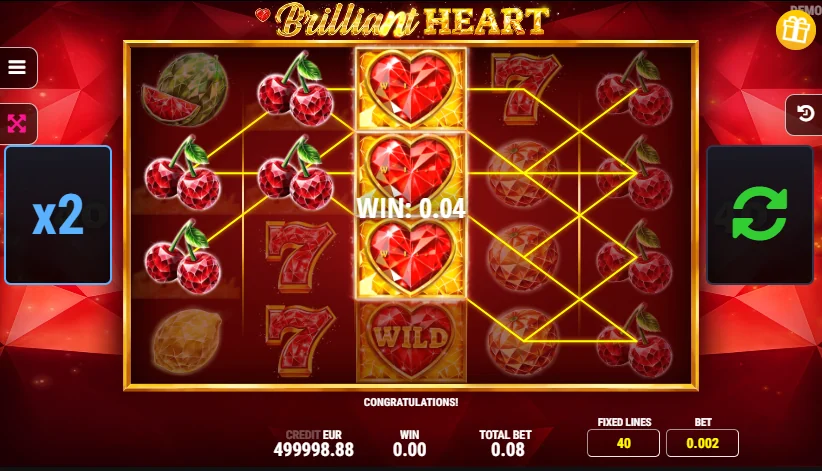 Brilliant Heart slot features and rtp