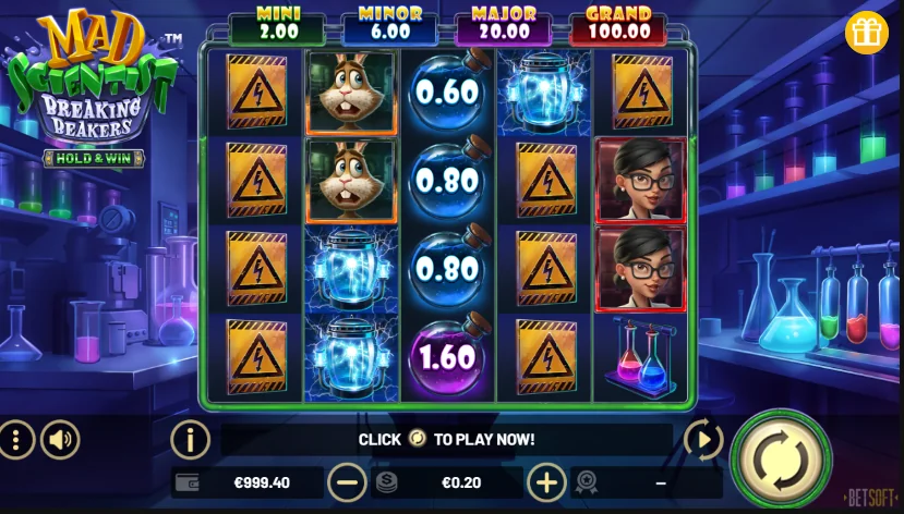 Mad Scientist: Breaking Beakers slot game