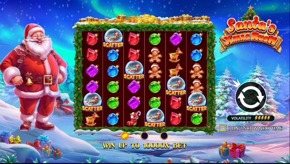 Santa’s Xmas Rush slot game screenshot