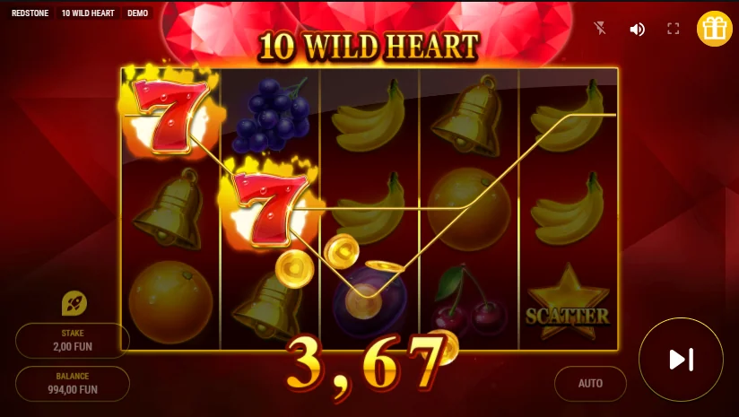 10 Wild Heart slot features and rtp