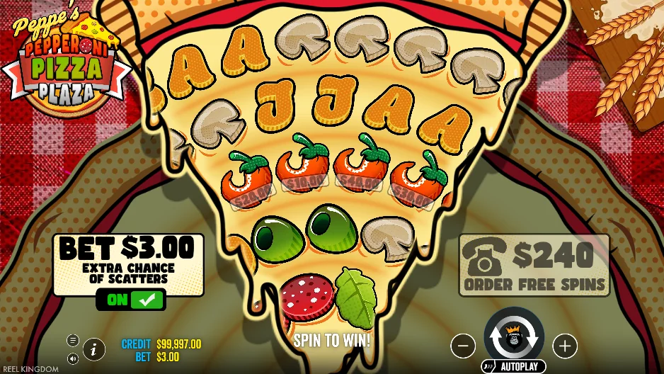 Peppe’s Pepperoni Pizza Plaza slot game screenshot