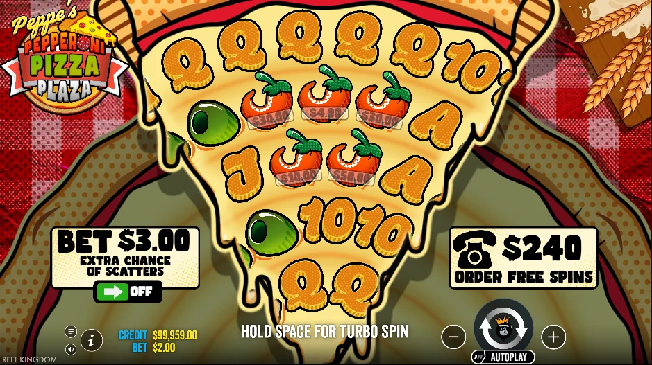 Peppe’s Pepperoni Pizza Plaza slot features and rtp