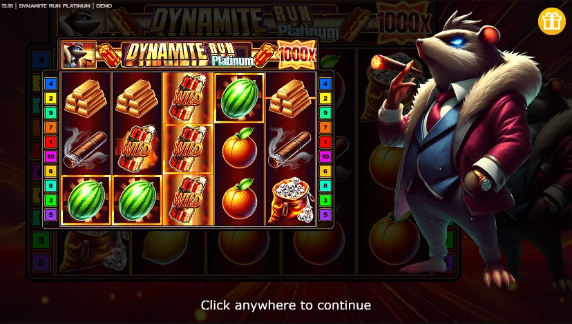 Dynamite Run Platinum slot game screenshot