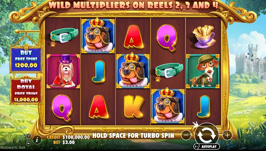 The Dog House – Royal Hunt slot game screenshot