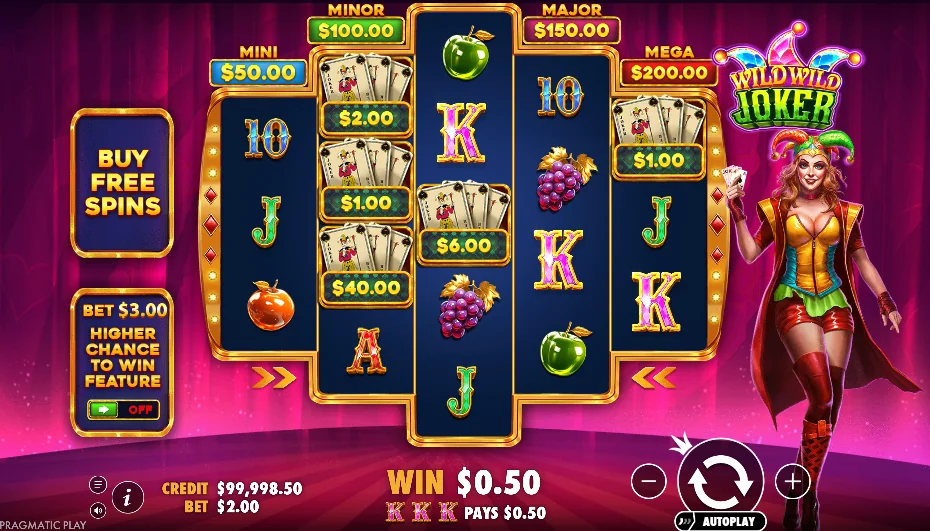 Wild Wild Joker slot game screenshot