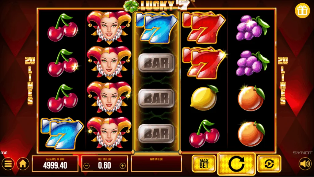 Lucky 77 slot features and rtp
