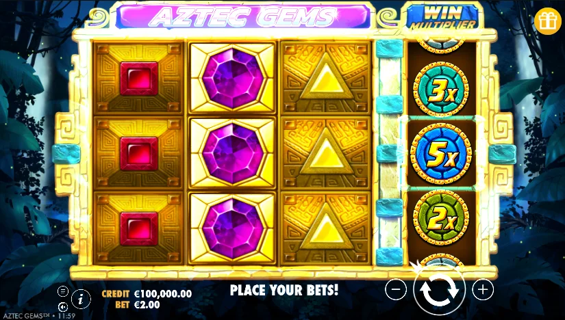 Aztec Gems demo gameplay
