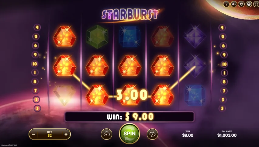 Starburst demo gameplay