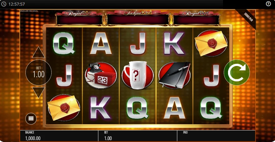 Deal or No Deal slot game screenshot
