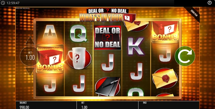 Deal or No Deal demo gameplay