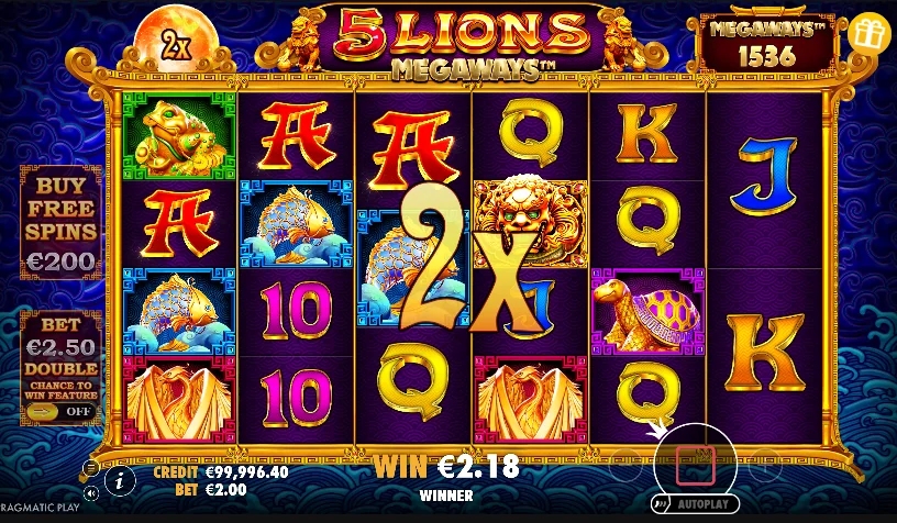 how to play 5 Lions Megaways slot game