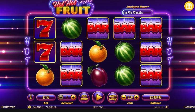 Hot Hot Fruit slot game screenshot
