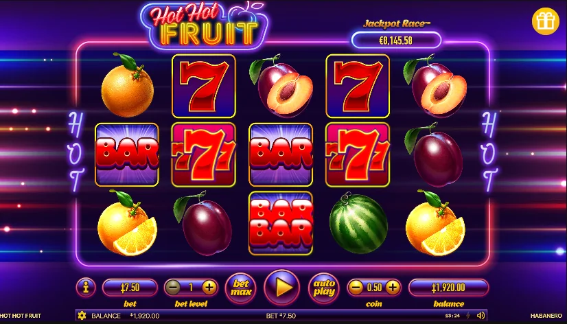 how to play Hot Hot Fruit slot game
