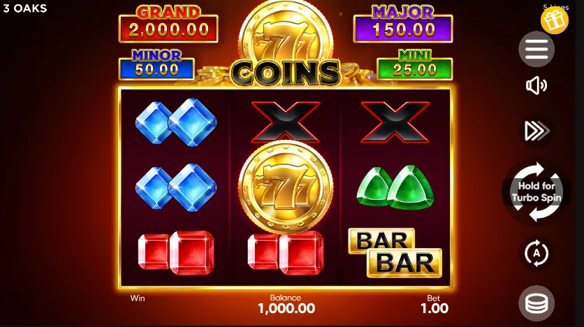 777 Coins demo gameplay