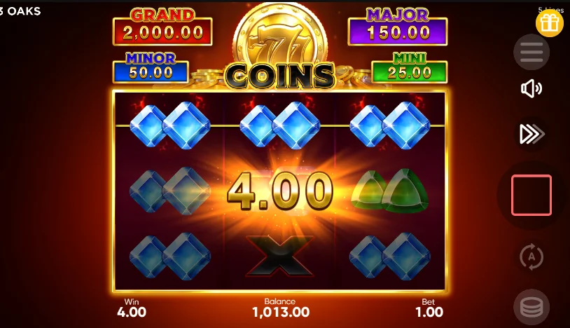 777 Coins slot features and rtp