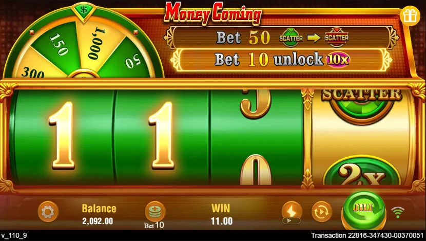 how to play Money Coming slot game