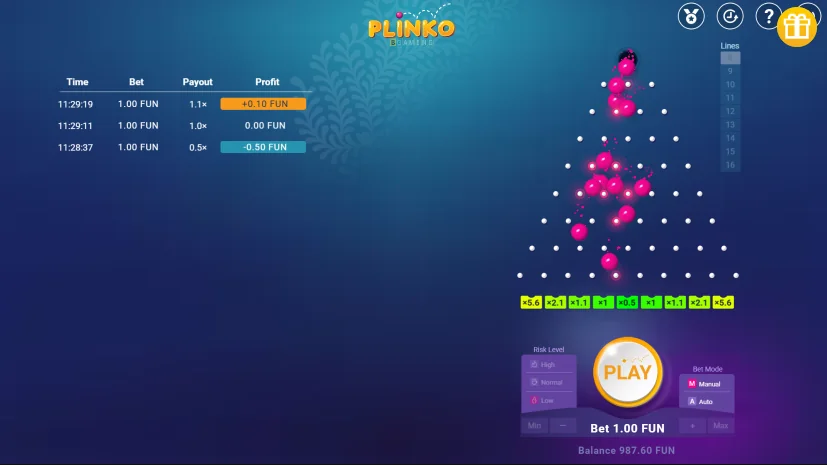 how to play Plinko slot game