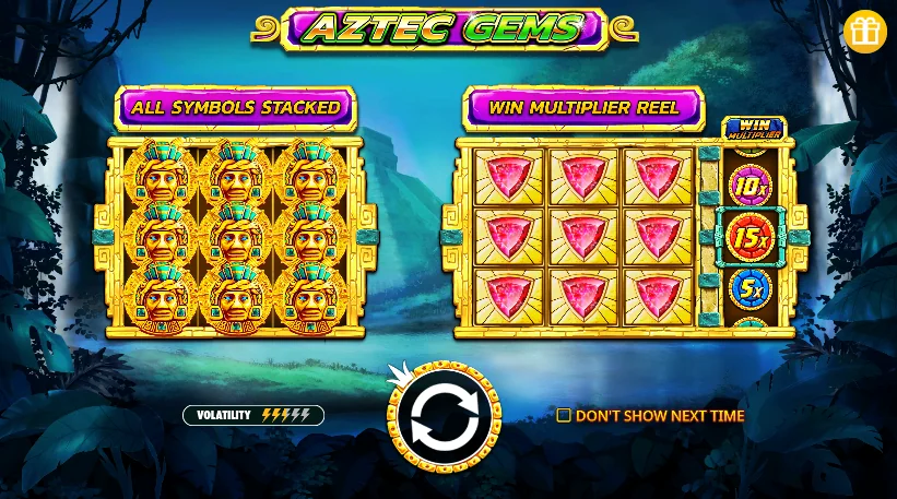 Aztec Gems slot game screenshot